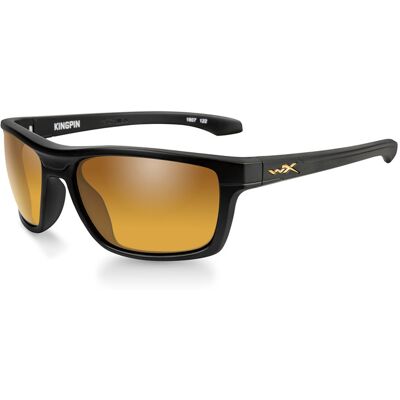 Wiley X WileyX KINGPIN Polarized Gold Mirror Matte Black frame Wiley X WileyX KINGPIN Polarized Gold Mirror Matte Black frame