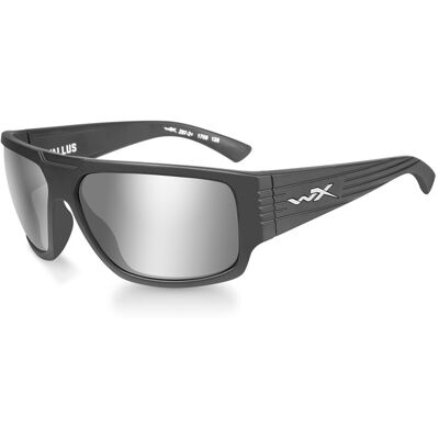 Wiley X WileyX VALLUS Smoke Grey Silver Flash lens Matte Graphite frame Wiley X WileyX VALLUS Smoke Grey Silver Flash lens Matte Graphite frame