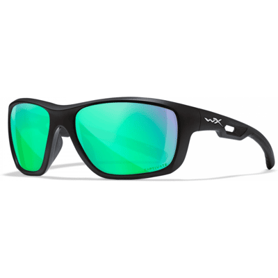 Wiley X WileyX ASPECT CAPTIVATE Polarized Green Mirror Lenses Matte Black Frame Wiley X WileyX ASPECT CAPTIVATE Polarized Green Mirror Lenses Matte Black Frame