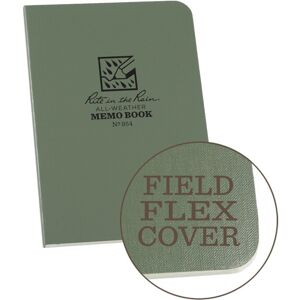 Rite In The Rain Memo Book, Field Flex-Cover, 8,9x12,7cm - Grön
