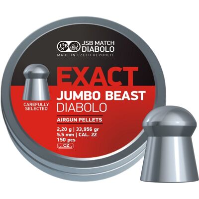 JSB Match Diabolo JSB Exact Jumbo Beast 5,52mm - 2,200g 150st JSB Match Diabolo JSB Exact Jumbo Beast 5,52mm - 2,200g 150st