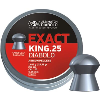 JSB Match Diabolo JSB Exact King 6,35mm 1,645g - 350st JSB Match Diabolo JSB Exact King 6,35mm 1,645g - 350st