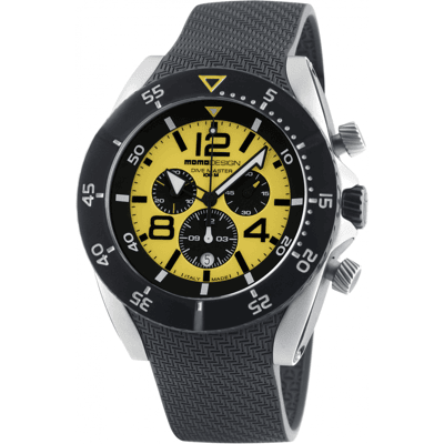 MomoDesign Dive Master Chrono Gul/Svart 48mm MomoDesign Dive Master Chrono Gul/Svart 48mm