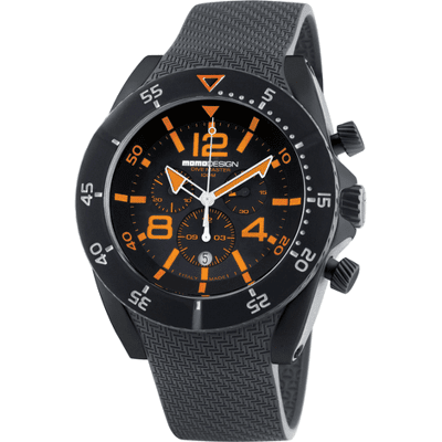 MomoDesign Dive Master PVD Chrono Svart/Orange 48mm MomoDesign Dive Master PVD Chrono Svart/Orange 48mm