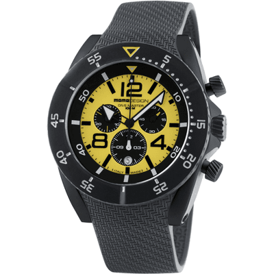 MomoDesign Dive Master PVD Chrono Gul/Svart 48mm MomoDesign Dive Master PVD Chrono Gul/Svart 48mm