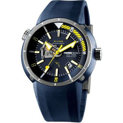 MomoDesign Diver Pro Automatic Blå/Gul 47mm MomoDesign Diver Pro Automatic Blå/Gul 47mm