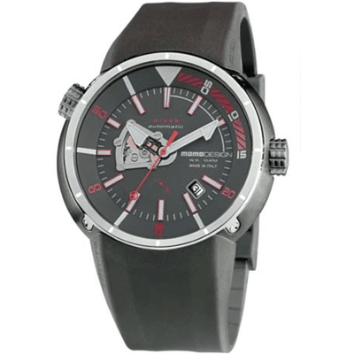 MomoDesign Diver Pro Automatic Rutenium/Röd 47mm MomoDesign Diver Pro Automatic Rutenium/Röd 47mm