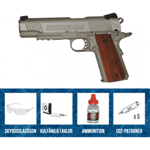 Swiss Arms Military 1911 Tactical Rail 4,5mm CO2 Blowback Startpaket