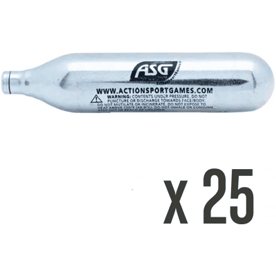 ASG Ultrair 12grams CO2 Patroner 25-Pack - Elite ASG Ultrair 12grams CO2 Patroner 25-Pack - Elite