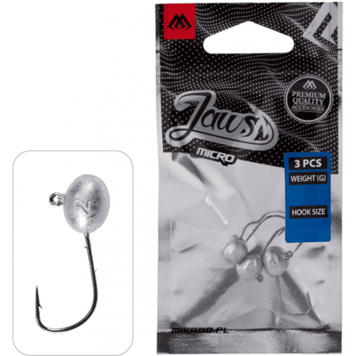 Mikado Jaws Micro Jigghuvud 3st (Storlek Tyngd & Krok Storlek: 6 g / 1) Mikado Jaws Micro Jigghuvud 3st (Storlek Tyngd & Krok Storlek: 6 g / 1)