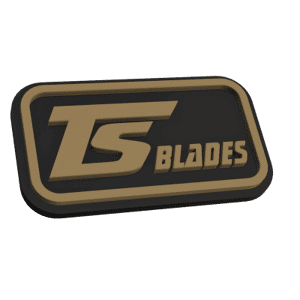 TS Blades PVC Patch (Färg: Svart / Brun)