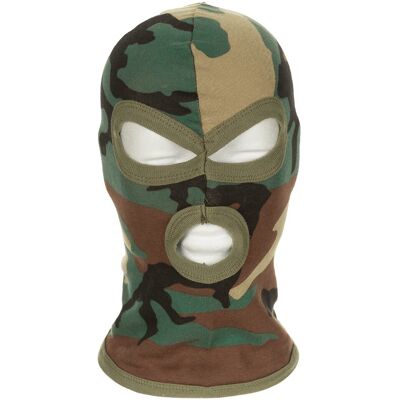 MFH - Max Fuchs MFH Balaclava 3-Håls Tunn (Färg: Woodland) MFH - Max Fuchs MFH Balaclava 3-Håls Tunn (Färg: Woodland)