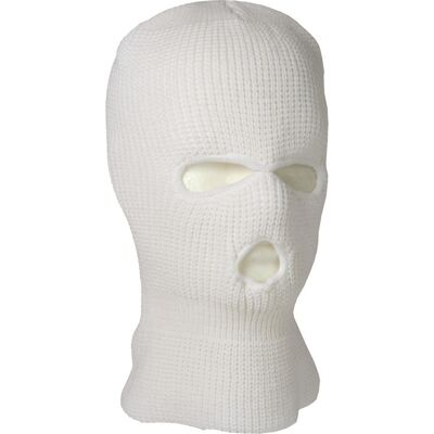 Mil-Tec Balaclava 3-håls Acryl - Vit Mil-Tec Balaclava 3-håls Acryl - Vit