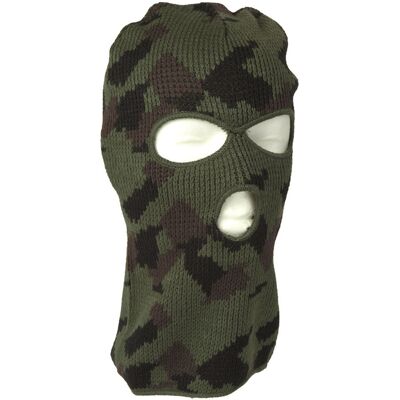 Mil-Tec Balaclava 3-Håls Acryl Woodland Mil-Tec Balaclava 3-Håls Acryl Woodland