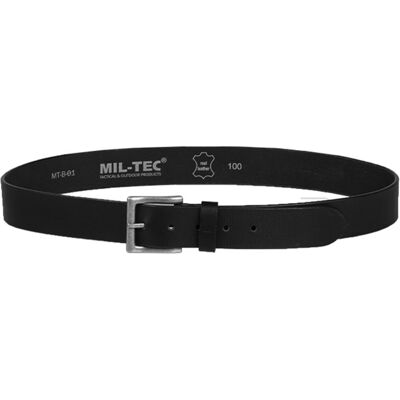 Mil-Tec Bälte av Nappaläder (Färg: Svart, Storlek: 120cm) Mil-Tec Bälte av Nappaläder (Färg: Svart, Storlek: 120cm)