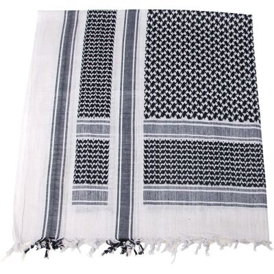 MFH - Max Fuchs MFH Shemagh 110x110cm (Färg: Vit/Svart) MFH - Max Fuchs MFH Shemagh 110x110cm (Färg: Vit/Svart)