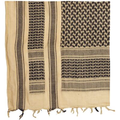 MFH - Max Fuchs MFH Shemagh 110x110cm (Färg: Sand/Svart) MFH - Max Fuchs MFH Shemagh 110x110cm (Färg: Sand/Svart)