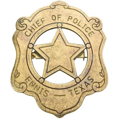 Denix Texas Chief of Police Ennis Badge Denix Texas Chief of Police Ennis Badge