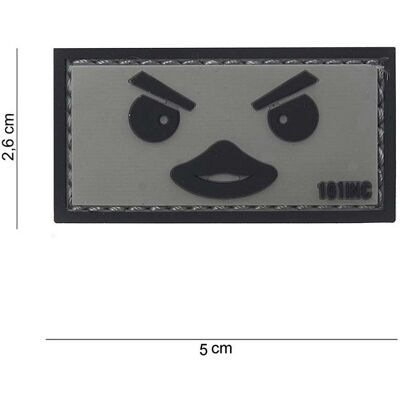 101 INC PVC Patch - Duckface (Färg: Grå) 101 INC PVC Patch - Duckface (Färg: Grå)