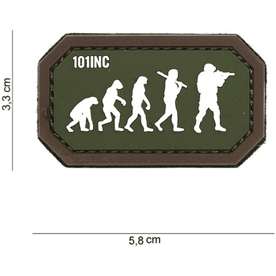 101 INC PVC Patch - Airsoft Evolution (Färg: Grön/Brun) 101 INC PVC Patch - Airsoft Evolution (Färg: Grön/Brun)