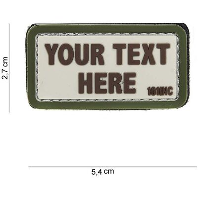 101 INC PVC Patch - Your Text Here 101 INC PVC Patch - Your Text Here