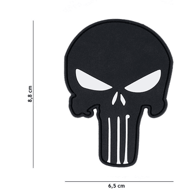 101 INC PVC Patch - Punisher (Färg: Svart) 101 INC PVC Patch - Punisher (Färg: Svart)