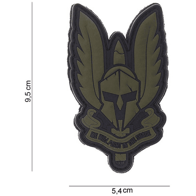 101 INC PVC Patch - Spartan (Färg: Grön) 101 INC PVC Patch - Spartan (Färg: Grön)