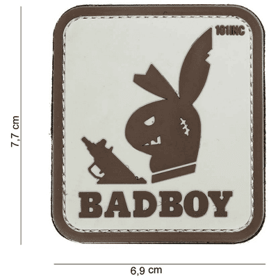 101 INC PVC Patch - Badboy (Färg: Sand) 101 INC PVC Patch - Badboy (Färg: Sand)