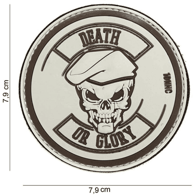 101 INC PVC Patch - Death or Glory (Färg: Sand) 101 INC PVC Patch - Death or Glory (Färg: Sand)