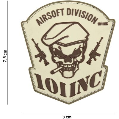 101 INC PVC Patch - Airsoft Division (Färg: Sand) 101 INC PVC Patch - Airsoft Division (Färg: Sand)