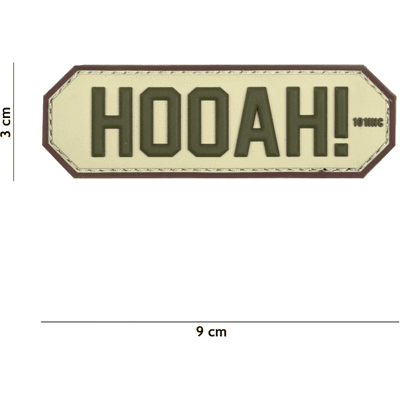 101 INC PVC Patch - HOOAH! (Färg: Sand) 101 INC PVC Patch - HOOAH! (Färg: Sand)
