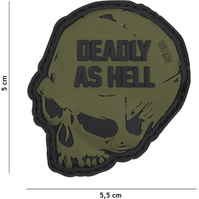 101 INC PVC Patch - Deadly As Hell (Färg: Grön) 101 INC PVC Patch - Deadly As Hell (Färg: Grön)