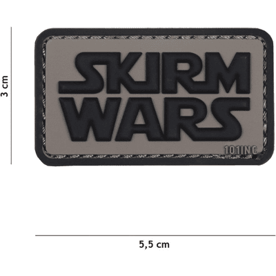 101 INC PVC Patch - Skirm Wars (Färg: Grå) 101 INC PVC Patch - Skirm Wars (Färg: Grå)
