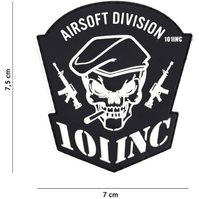 101 INC PVC Patch - Airsoft Division (Färg: Svart) 101 INC PVC Patch - Airsoft Division (Färg: Svart)
