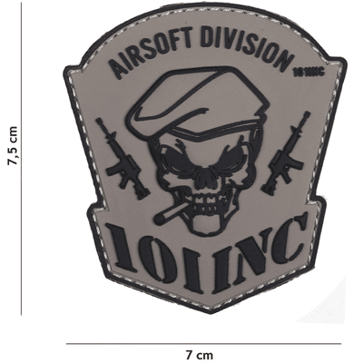 101 INC PVC Patch - Airsoft Division (Färg: Grå) 101 INC PVC Patch - Airsoft Division (Färg: Grå)