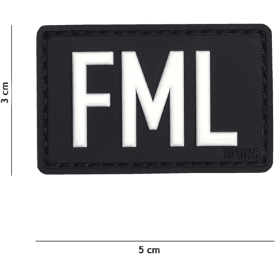 101 INC PVC Patch - FML (Färg: Svart) 101 INC PVC Patch - FML (Färg: Svart)