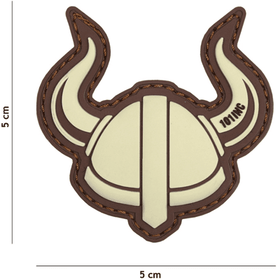 101 INC PVC Patch - Viking Helmet (Färg: Sand) 101 INC PVC Patch - Viking Helmet (Färg: Sand)