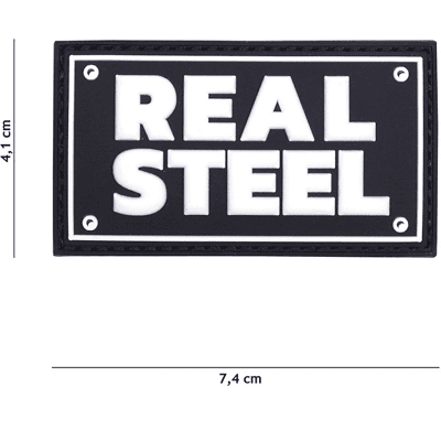 101 INC PVC Patch - Real Steel (Färg: Svart) 101 INC PVC Patch - Real Steel (Färg: Svart)