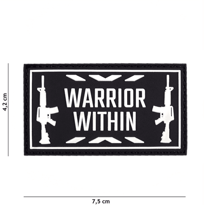 101 INC PVC Patch - Warrior Within (Färg: Svart) 101 INC PVC Patch - Warrior Within (Färg: Svart)