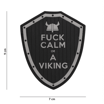 101 INC PVC Patch - Fuck Calm (Färg: Svart) 101 INC PVC Patch - Fuck Calm (Färg: Svart)