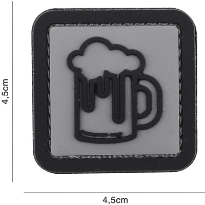 101 INC PVC Patch - Beer (Färg: Grå) 101 INC PVC Patch - Beer (Färg: Grå)