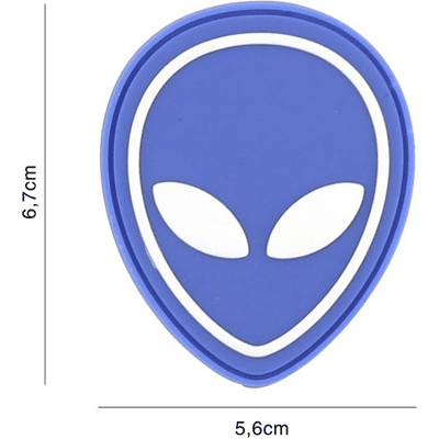 101 INC PVC Patch - Alien (Färg: Blå) 101 INC PVC Patch - Alien (Färg: Blå)
