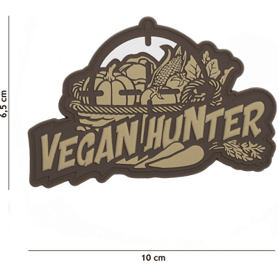 101 INC PVC Patch - Vegan Hunter (Färg: Coyote) 101 INC PVC Patch - Vegan Hunter (Färg: Coyote)