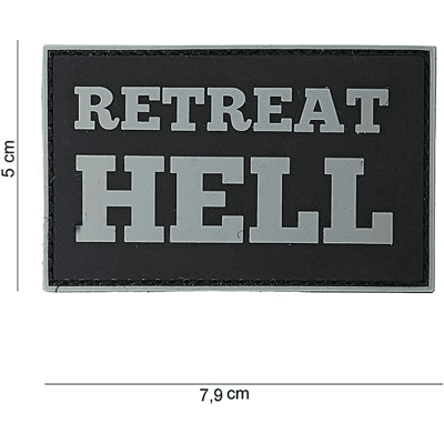 101 INC PVC Patch - Retreat Hell (Färg: Svart) 101 INC PVC Patch - Retreat Hell (Färg: Svart)
