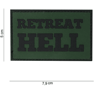 101 INC PVC Patch - Retreat Hell (Färg: Grön) 101 INC PVC Patch - Retreat Hell (Färg: Grön)