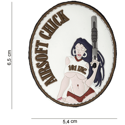 101 INC PVC Patch - Airsoft Chick 101 INC PVC Patch - Airsoft Chick