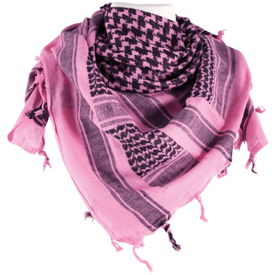 Jackal Gear Shemagh 110x110cm (Färg: Rosa/Svart) Jackal Gear Shemagh 110x110cm (Färg: Rosa/Svart)