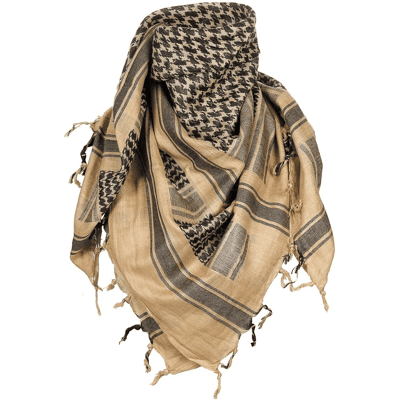Jackal Gear Shemagh 110x110cm (Färg: Tan/Svart) Jackal Gear Shemagh 110x110cm (Färg: Tan/Svart)