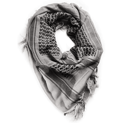 Jackal Gear Shemagh 110x110cm (Färg: Vit/Svart) Jackal Gear Shemagh 110x110cm (Färg: Vit/Svart)