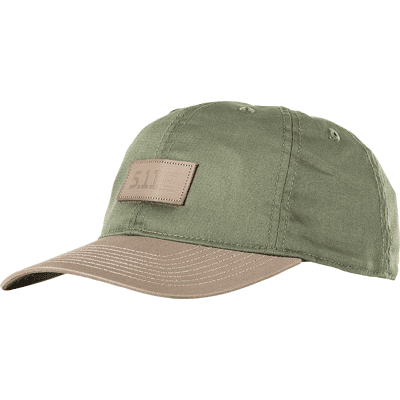 5.11 Tactical Leather Box Logo Cap (Färg: Tank Green) 5.11 Tactical Leather Box Logo Cap (Färg: Tank Green)